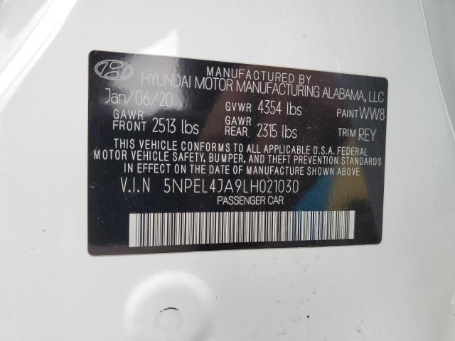 2020 HYUNDAI SONATA SEL - 5NPEL4JA9LH021030