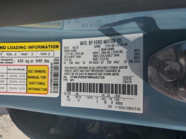 2021 FORD BRONCO SPO - 3FMCR9D97MRA82729