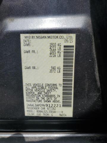2015 NISSAN ALTIMA 2.5 - 1N4AL3AP2FN912221