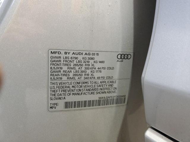 2015 AUDI Q7 PREMIUM - WA1LGAFE2FD020456