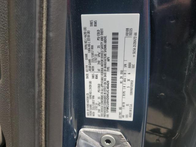 2019 FORD ESCAPE SEL - 1FMCU0HD0KUC46420