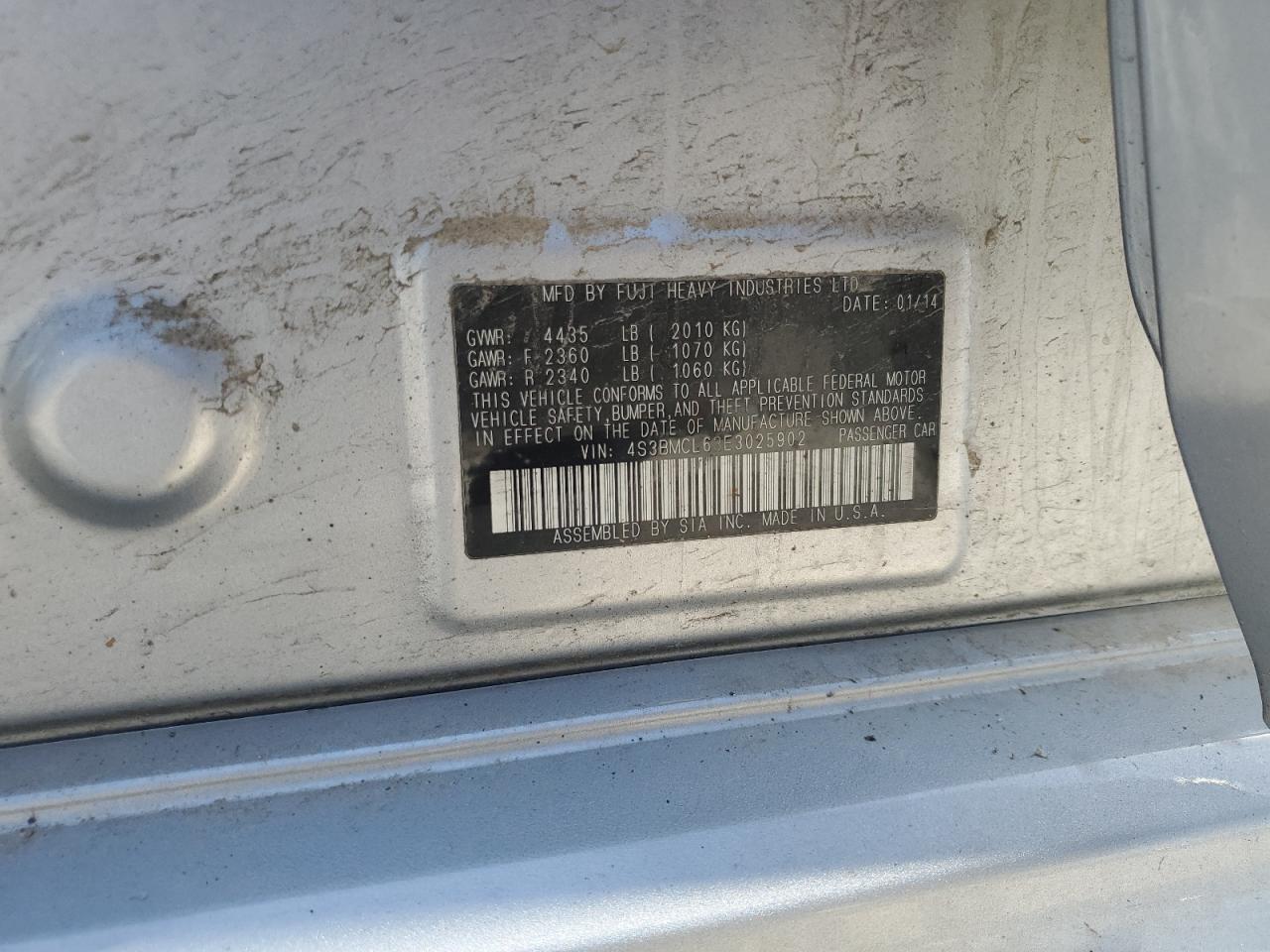 SUBARU LEGACY 2.5I LIMITED