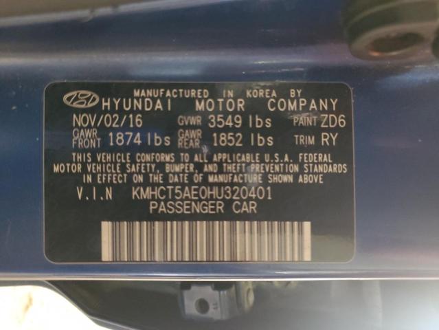 2017 HYUNDAI ACCENT SE - KMHCT5AE0HU320401