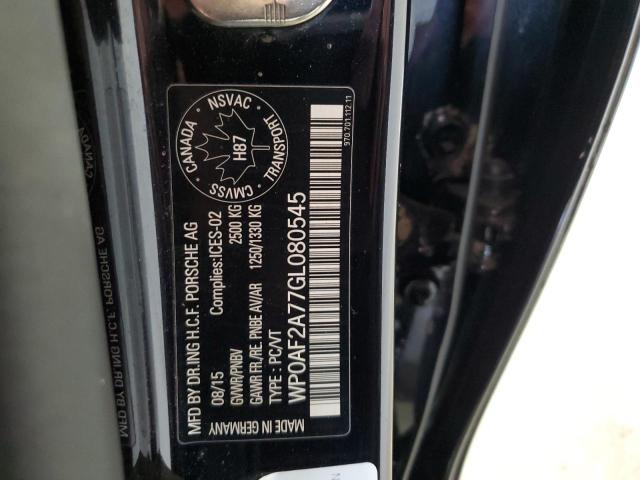 2016 PORSCHE PANAMERA G - WP0AF2A77GL080545