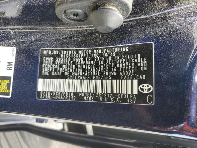 2020 TOYOTA COROLLA LE - 5YFEPRAE4LP067565