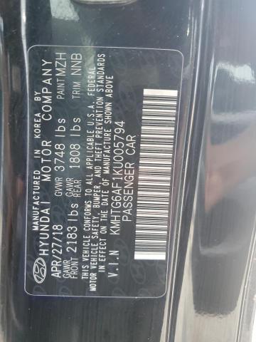 2019 HYUNDAI VELOSTER B - KMHTG6AF1KU005794