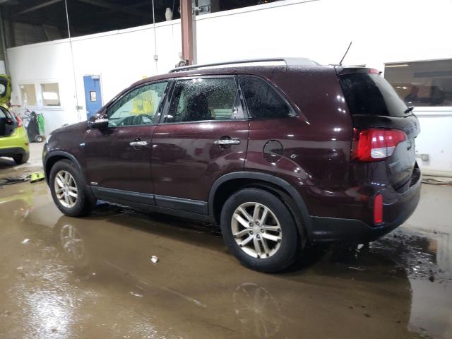 KIA SORENTO LX 2014 maroon 4dr spor gas 5XYKTCA68EG541139 photo #3