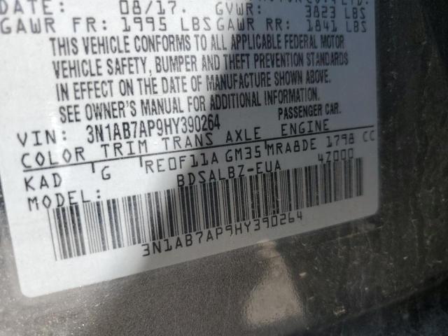 2017 NISSAN SENTRA S - 3N1AB7AP9HY390264
