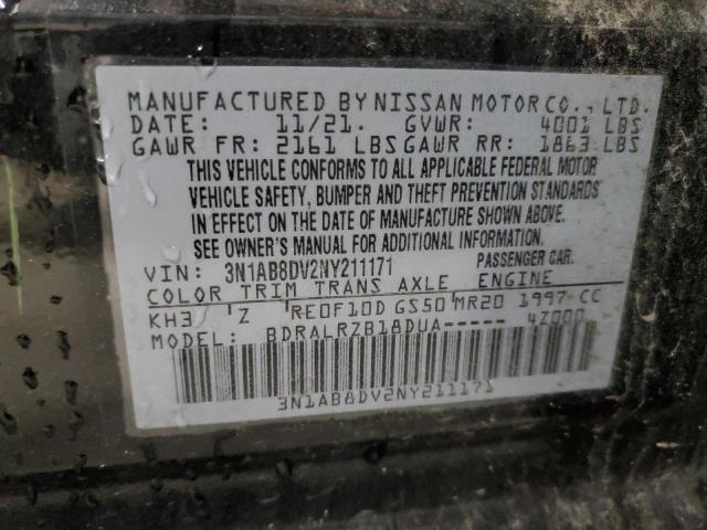 2022 NISSAN SENTRA SR - 3N1AB8DV2NY211171
