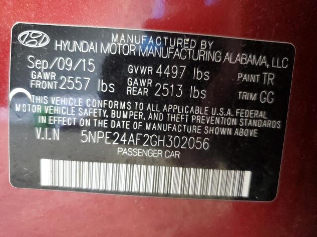 2016 HYUNDAI SONATA SE - 5NPE24AF2GH302056