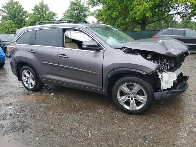 Vin: 5tddkrfh8fs195204, lot: 56596215, toyota highlander limited 20154