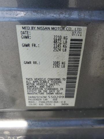 2022 NISSAN LEAF SV PL 1N4BZ1CV2NC550209