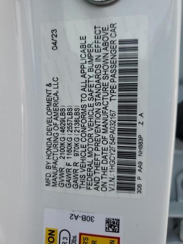 2023 HONDA ACCORD HYB 1HGCY2F54PA032167