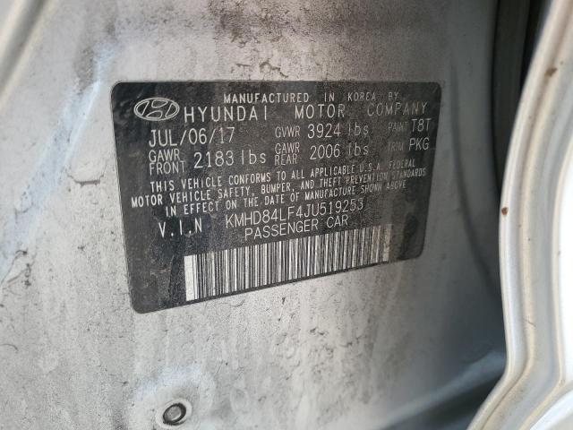 2018 HYUNDAI ELANTRA SE KMHD84LF4JU519253