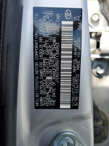 2016 TOYOTA PRIUS C - JTDKDTB39G1134953