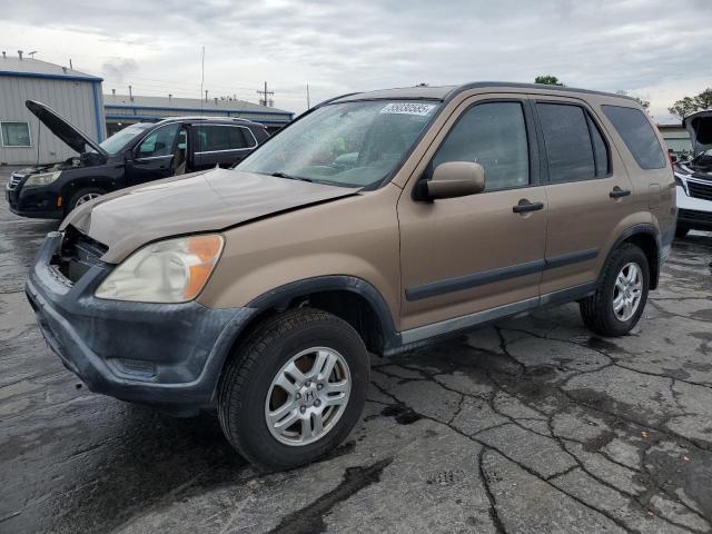 HONDA CR-V EX 2002 tan  gas JHLRD78892C036711 photo #1