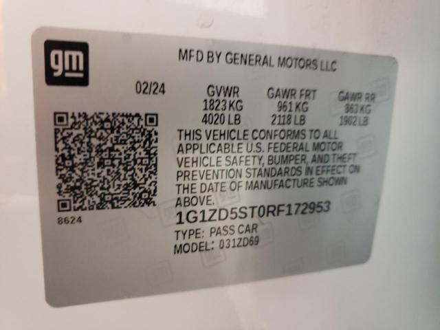 2024 CHEVROLET MALIBU LT - 1G1ZD5ST0RF172953