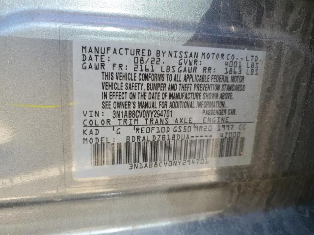 2022 NISSAN SENTRA SV - 3N1AB8CV0NY294701