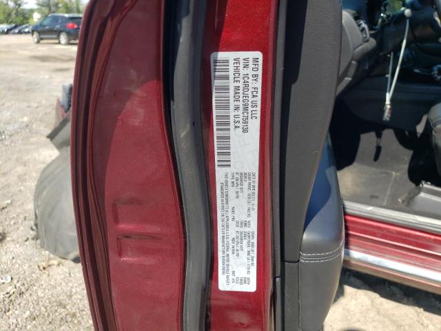 2021 DODGE DURANGO CI 1C4RDJEG9MC759130