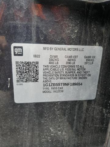 2022 CHEVROLET MALIBU LS - 1G1ZB5ST9NF189654