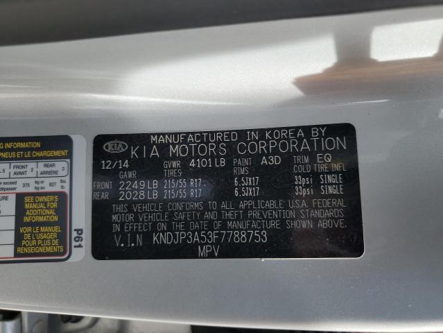 2015 KIA SOUL + - KNDJP3A53F7788753