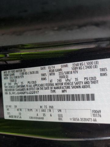 2015 LINCOLN MKC - 5LMCJ2A92FUJ22517