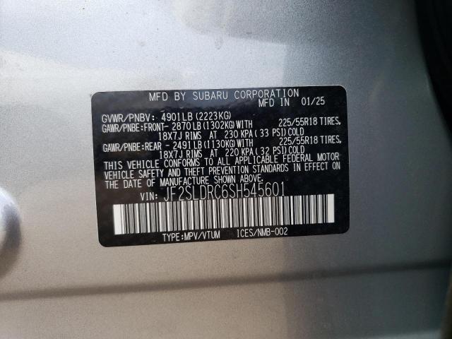 2025 SUBARU FORESTER L - JF2SLDRC6SH545601