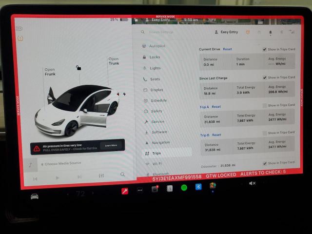 2021 TESLA MODEL 3 - 5YJ3E1EAXMF991558