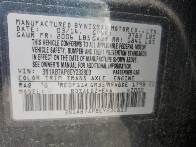 2014 NISSAN SENTRA S - 3N1AB7AP8EY232803