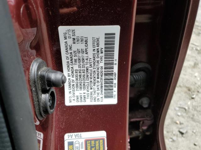 2015 HONDA CR-V EXL - 2HKRM4H72FH626164