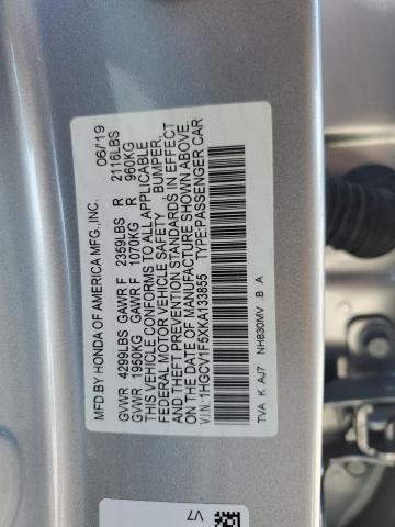2019 HONDA ACCORD EXL - 1HGCV1F5XKA133855