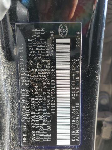 2020 TOYOTA AVALON LIM 4T1D21FBXLU018363