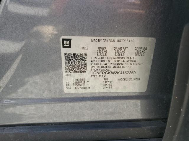 2019 CHEVROLET TRAVERSE L - 1GNERGKW2KJ157250