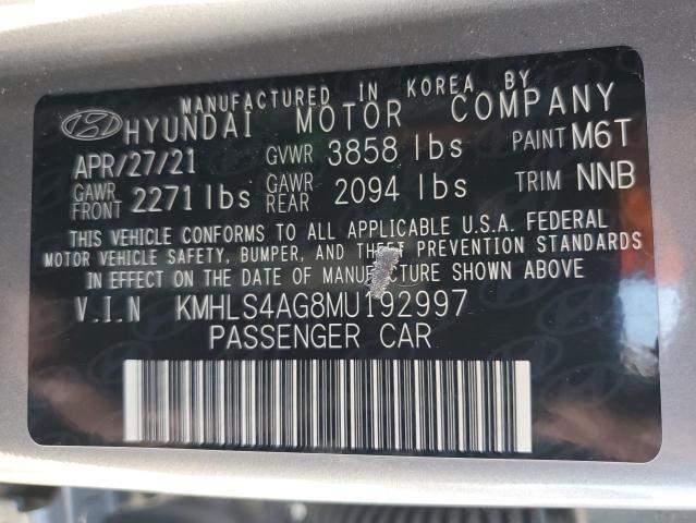 2021 HYUNDAI ELANTRA SE - KMHLS4AG8MU192997