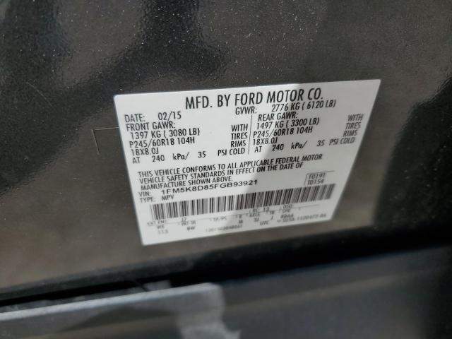 2015 FORD EXPLORER X - 1FM5K8D85FGB93921