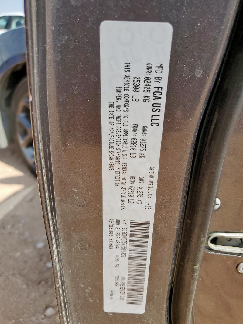 2019 DODGE CHARGER R/ - 2C3CDXCT5KH584351