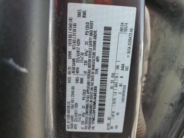 2021 FORD ESCAPE S 1FMCU0F65MUA96389