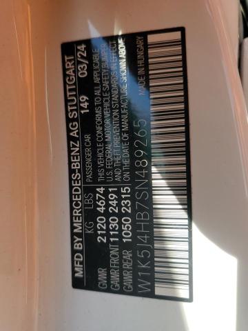 2025 MERCEDES-BENZ CLA 250 4M W1K5J4HB7SN489265