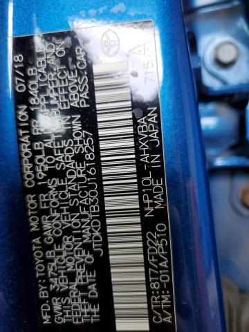 2018 TOYOTA PRIUS C - JTDKDTB30J1618257