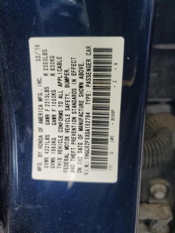 2016 HONDA ACCORD SPO - 1HGCR2F5XGA152794