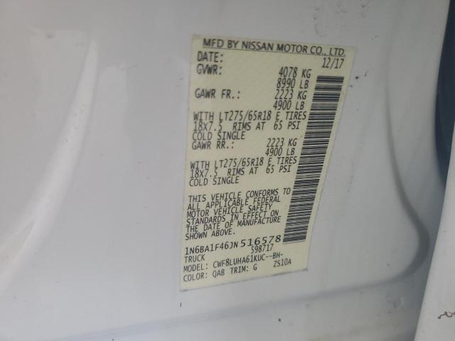 2018 NISSAN TITAN PRO4 1N6BA1F46JN516578