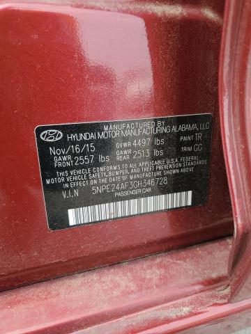 2016 HYUNDAI SONATA SE 5NPE24AF3GH346728