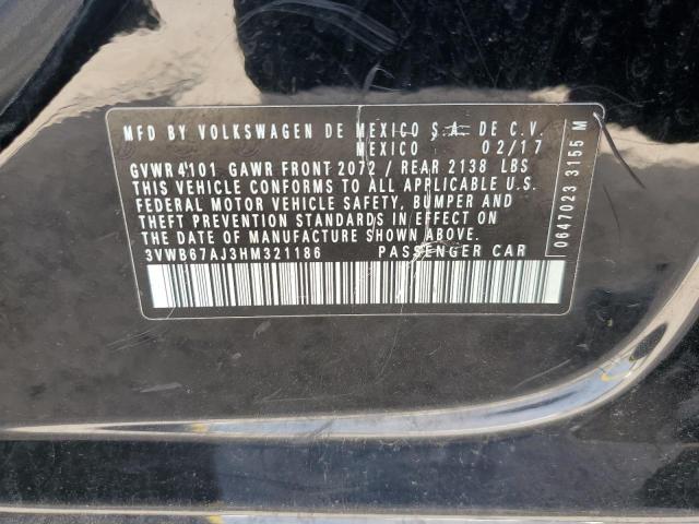 2017 VOLKSWAGEN JETTA SE - 3VWB67AJ3HM321186