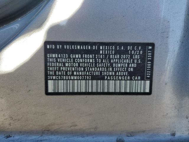 2021 VOLKSWAGEN JETTA - 3VWC57BU5MM007792