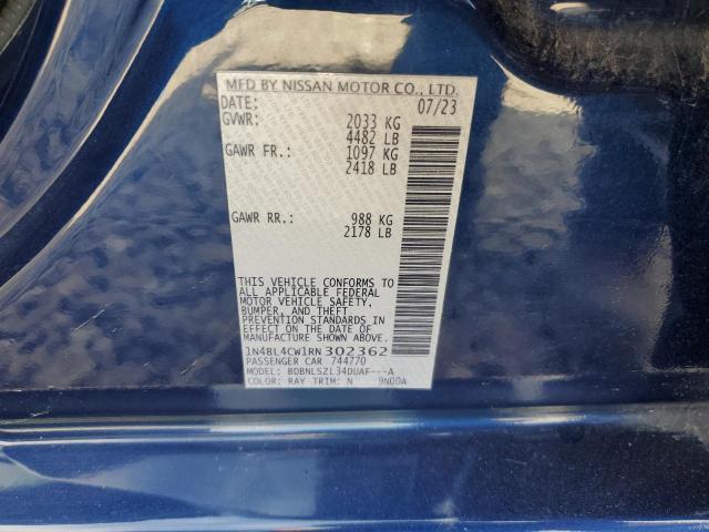 2024 NISSAN ALTIMA SR 1N4BL4CW1RN302362