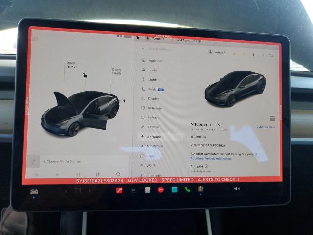 2020 TESLA MODEL 3 - 5YJ3E1EA3LF803624