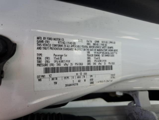 2016 FORD FOCUS S - 1FADP3E24GL320719