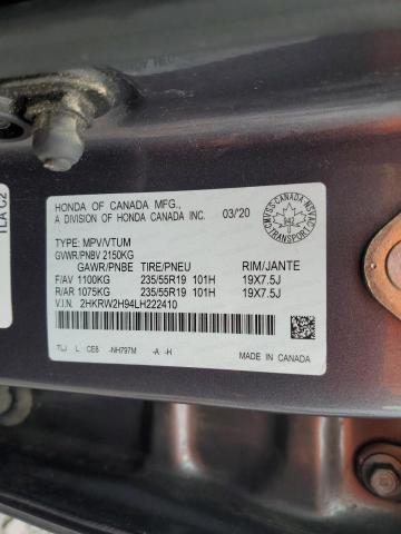 2020 HONDA CR-V TOURI 2HKRW2H94LH222410