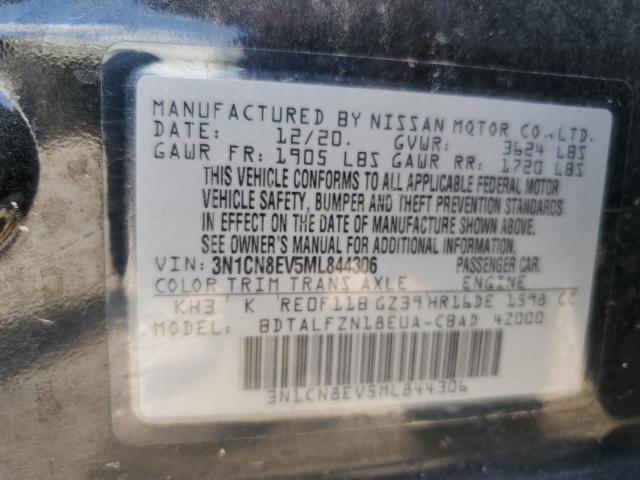 2021 NISSAN VERSA SV - 3N1CN8EV5ML844306