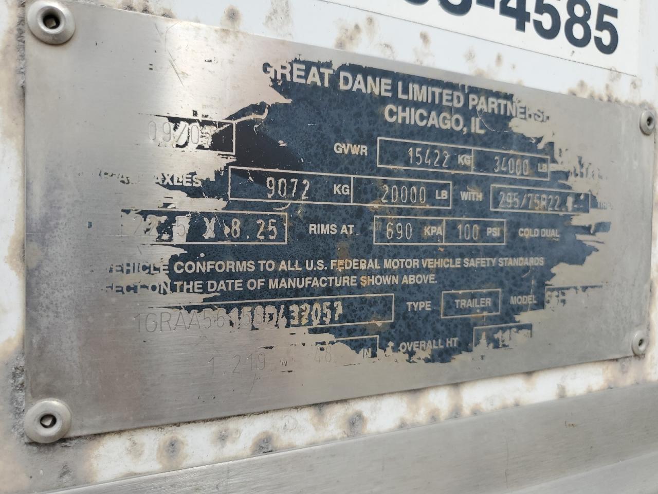 Lot #3213718339 2008 GREAT DANE UNKNOWN